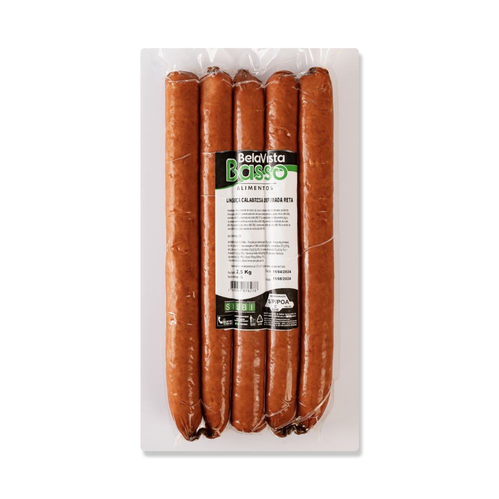 Linguiça Calabresa Reta Defumada 