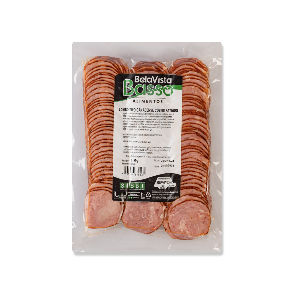 Lombo Canadense Fatiado